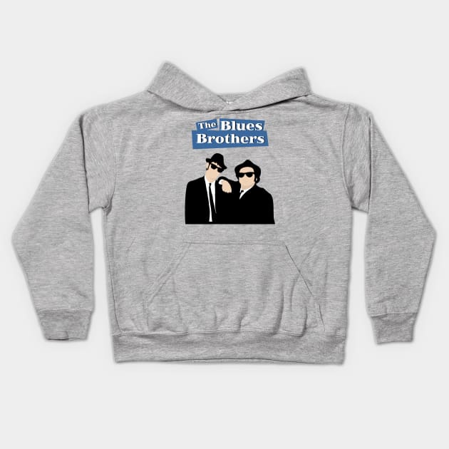 Blues Brothers Kids Hoodie by valentinahramov